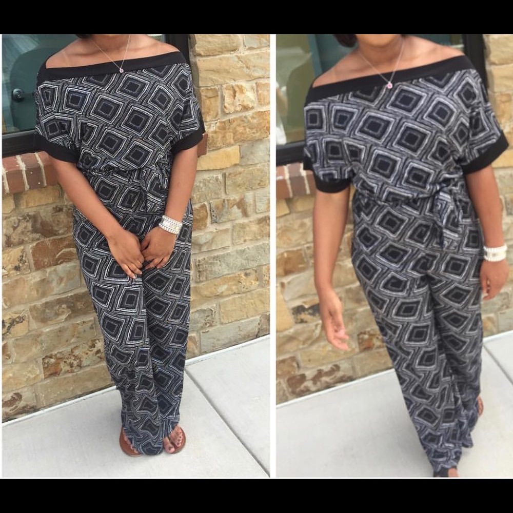 BLACK & WHITE JUMPSUIT